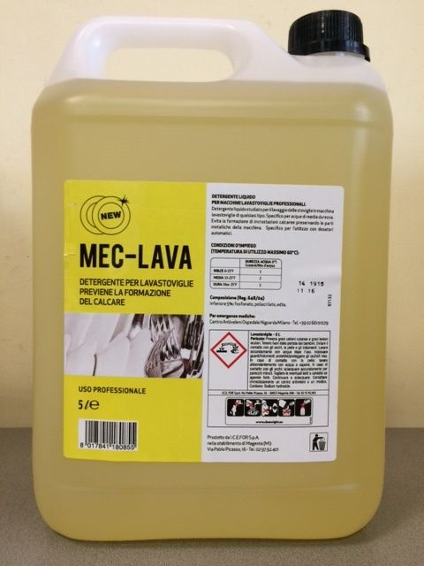 Tanica detersivo lavastoviglie MEC-LAVA 5 lt.