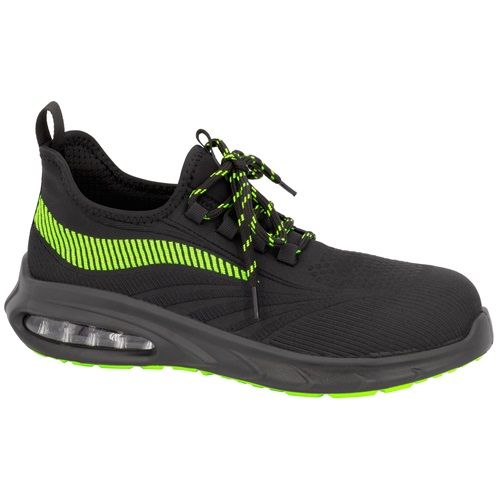 Calzatura bassa RUSH-998 S1 PL FO SR - METAL FREE nero/verde